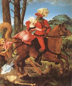 Hans Baldung Grien The Knight the Young Girl and Death (mk05) oil painting picture